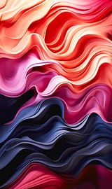 Dynamische abstrakte Malerei von Virgil Quinn - Decorative Arts