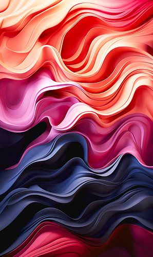 Dynamisch abstract schilderij