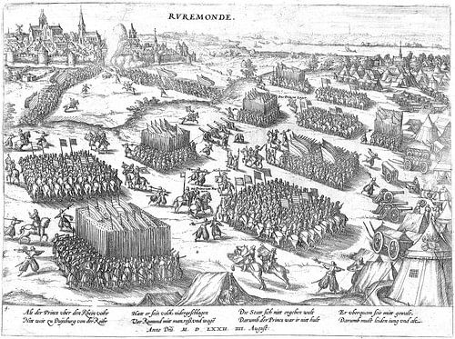 Nederlandse aanval op het Spaanse Roermond in 1572