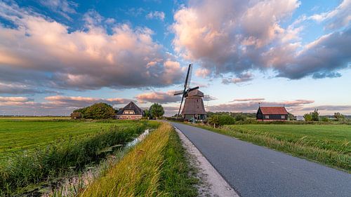 Sunset at the Groetermolen of Schoorl, Netherlands