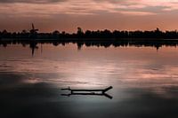 Winterse zonsondergang