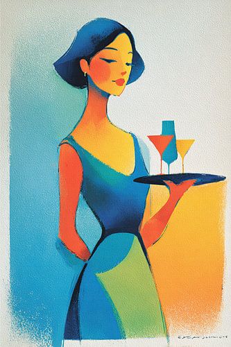 Woman Tray | Cocktail Woman by OMG Art