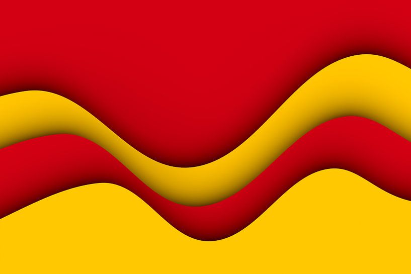 Wellen rot und gelb von Jörg Hausmann