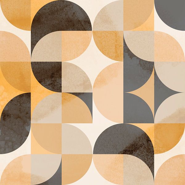 Organic Vintage Geometry III by Mad Dog Art