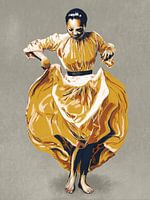 De gouden jurk