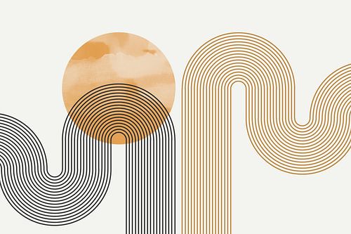 Abstracte regenbooglijnen