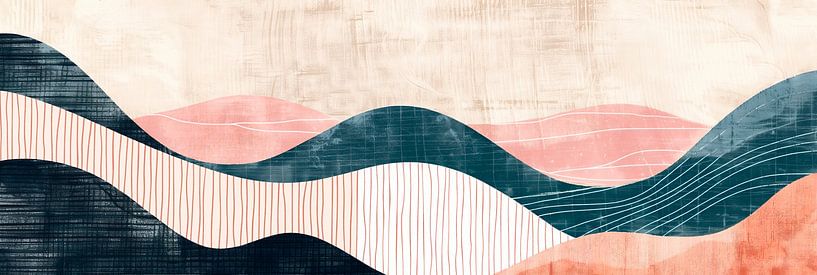 Rustikale Wellen und Linien von Whale & Sons