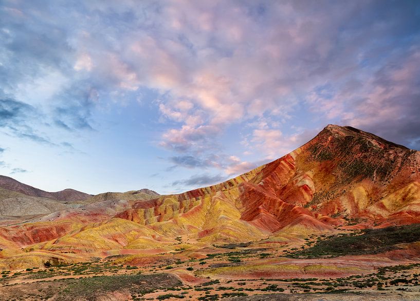 China zonsondergang landschap himalaya gebergte van Jeroen Mikkers