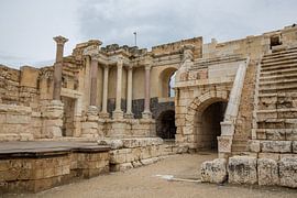 Romeinse ruines in Bet She An in Israel, theater