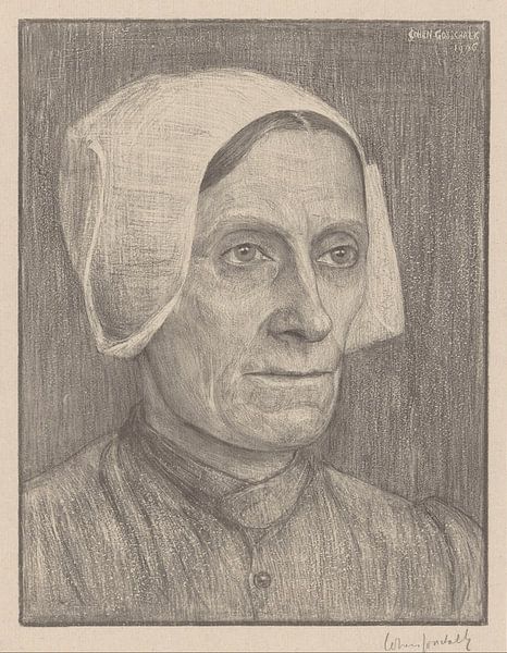 Johan Cohen, Portret van een onbekende vrouw, 1908 van Atelier Liesjes