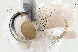 Gouden Rust - Art abstrait beige sur Joriali Art abstrait