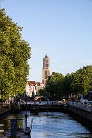 The Weerdsluis and the Dom Tower in Utrecht (colour version)