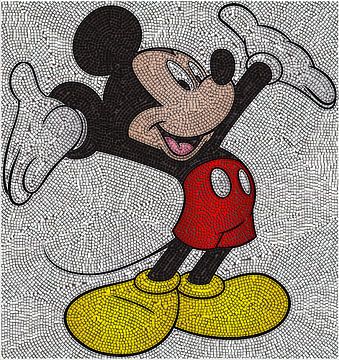 Mosaïque Mickey sur Rene Ladenius Digital Art