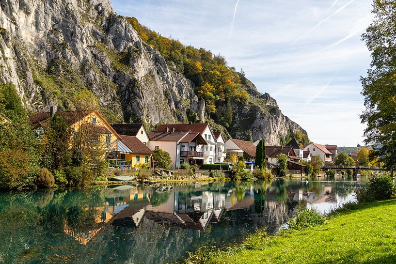 Vue idyllique du village de Markt Essing en Bavière par Reiner Conrad