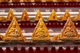 Roof decorations at Wat Benchamabophit, by Walter G. Allgöwer