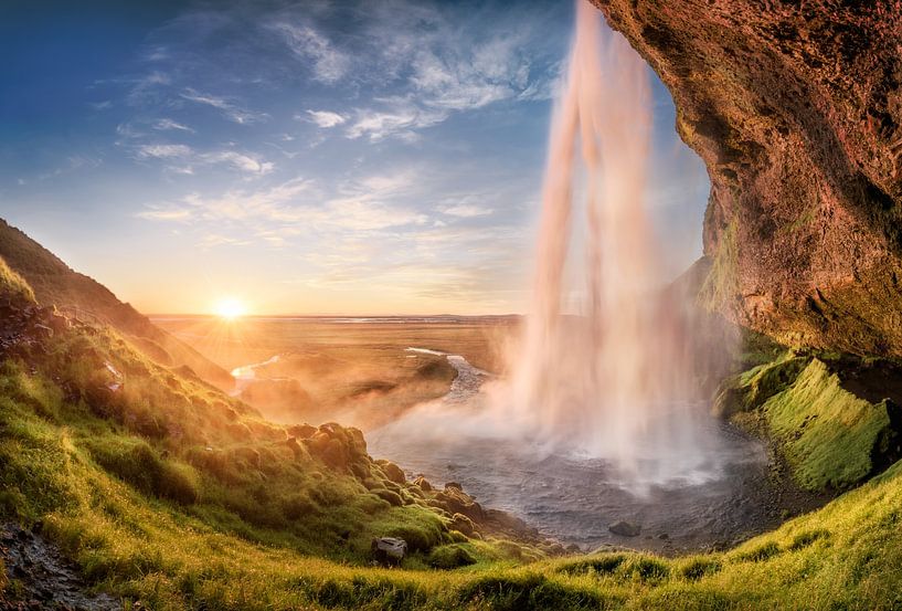 Seljalandsfoss Ijsland | Waterval van FineArt Prints | Zwerger-Schoner |