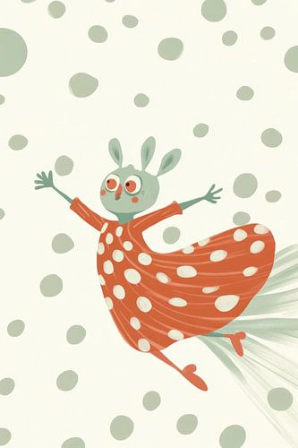 Schattig monster in jurk