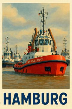 Sleepboten in beweging - puur havenleven van Sabine Wagner