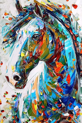 Abstract horse portrait
