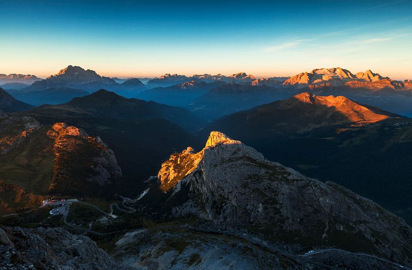 Sunrise Dolomites by Frank Peters