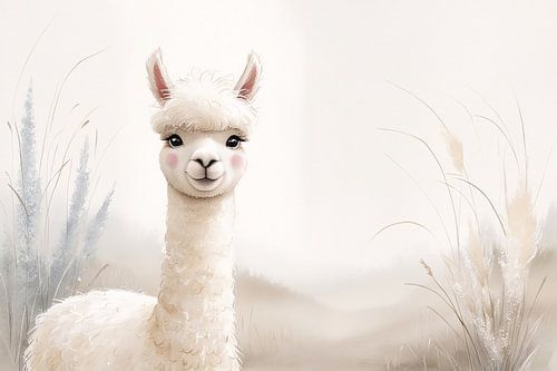 Dromerige alpaca in zachte tinten