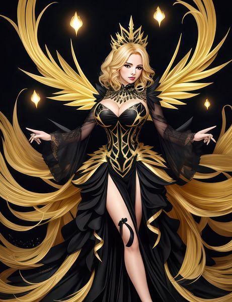 Fantasy image of a woman in a fantasy outfit. by Brian Morgan