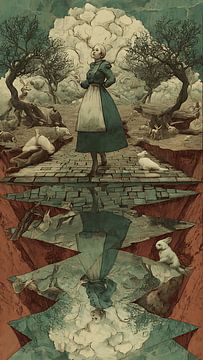 Vintage-Träume in surrealer Stille von Aden Pink Galerry