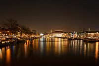 River the Amstel by evening