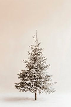 Besneeuwde boom van Poster Art Shop