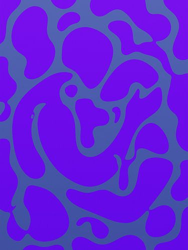 Abstract Purple and Blue Organic Pattern