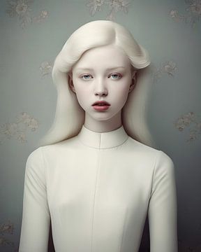 Fine art portret "All whites" van Carla Van Iersel
