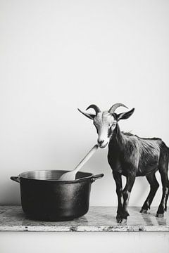 Geitenkeuken van Poster Art Shop