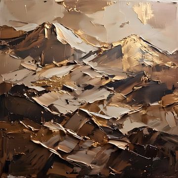 Alps Brown Gold by FoXo Art