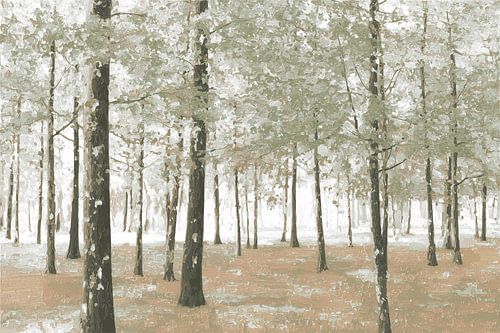 Where trees whisper in shades of grey