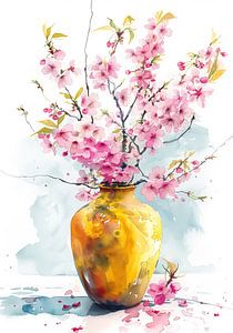 Sonnige Kirschblüten