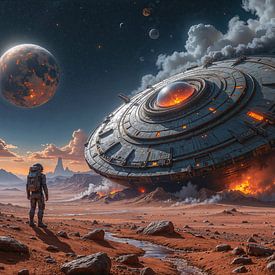 NEXUS – A crashed UFO on a distant planet by INFERAURUM
