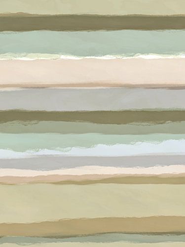 Strips 1A | Groen Pastel Minimalisme