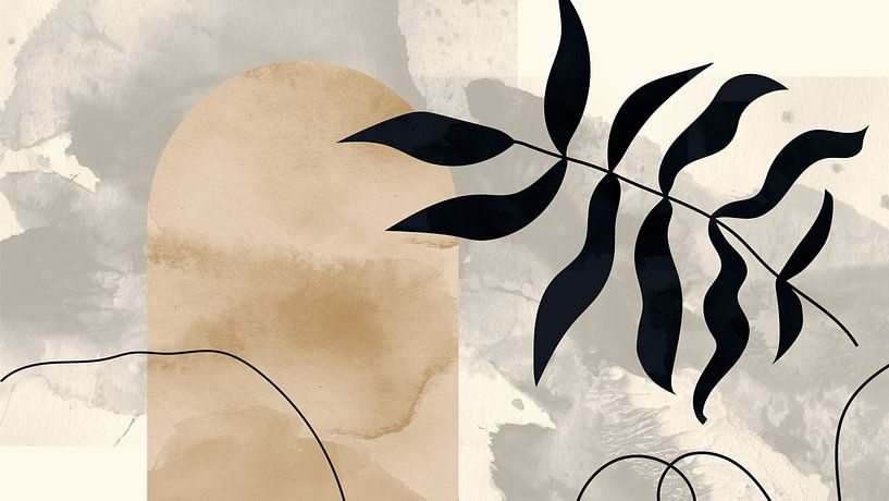 Mid Century Abstrakt von Mad Dog Art