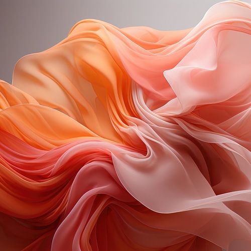 Serendipity - Peach Fuzz Abstract Flow #5