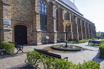 Fontein bij de Franeker Martinikerk van Studio Bosgra