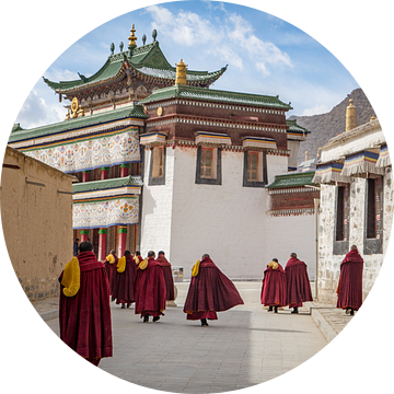 Het Labrang Klooster, Xiahe, China van Frank Verburg