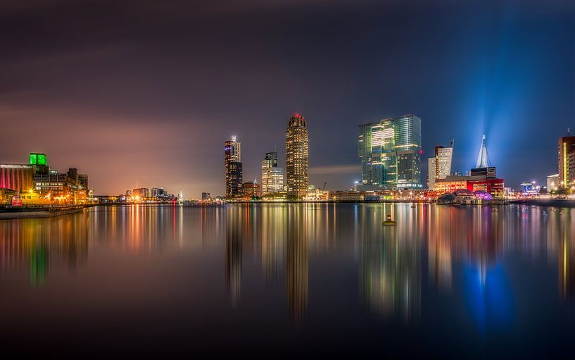 Rotterdam Skyline van Michiel Buijse