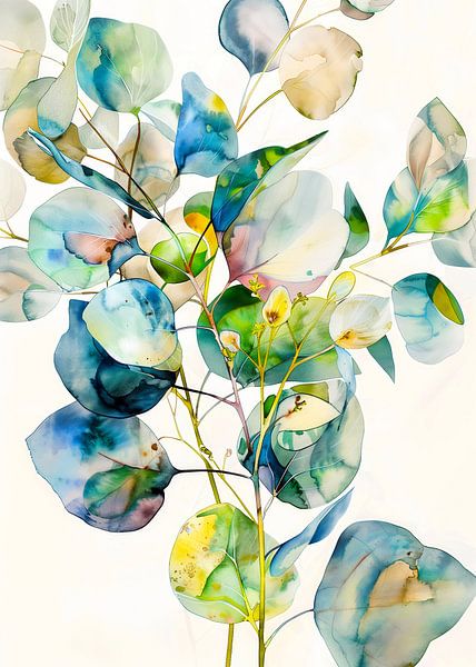 Eucaliptus leaves nature art 1 by JBJart Justyna Jaszke