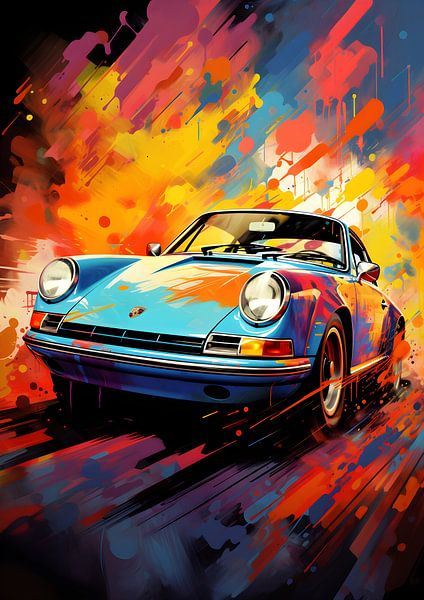 Porsche 911 Pop Art par Rosa Piazza