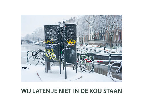 Plaskrul Amsterdam, ICH LASS DICH NICHT IM REGEN STEHEN