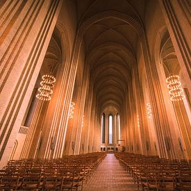 Grundtvigskirke in Copenhagen, Denemarken. van Erik Hageman