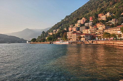 Como zonsondergang