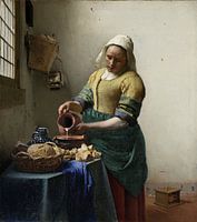 The Milkmaid with a green skirt