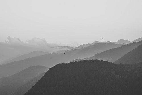 Capriana Mountains van Daan Nieuwland