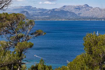 Coastal landscape in front of the peninsula La Victoria in Mallorca by Reiner Conrad